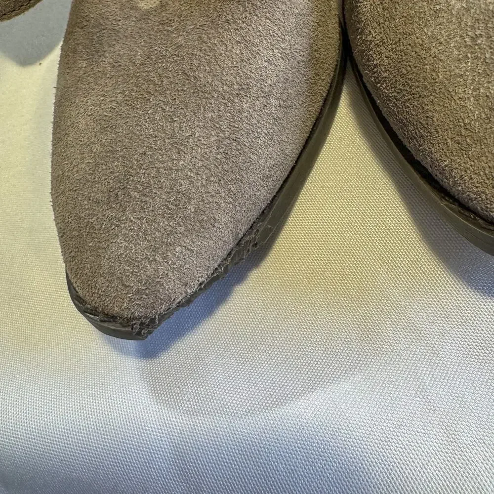 👢 Vintage Y2K Lucky Brand Suede Mid-Calf Slouchy Western Boots - Picture 5 of 9